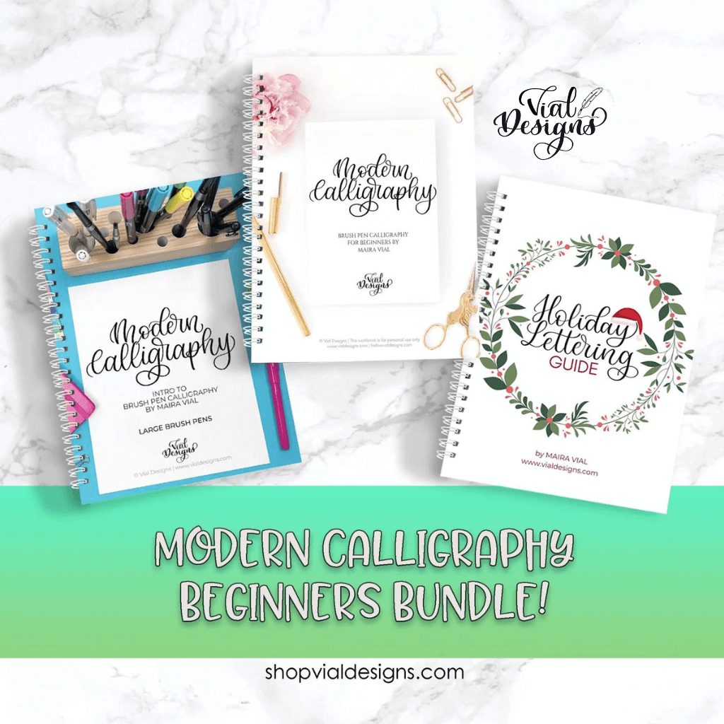 BUNDLE - Modern Calligraphy For Beginners | INSTANT DOWNLOAD