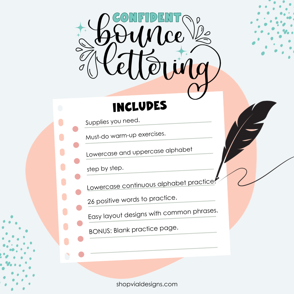 everything you need to learn bounce lettering for beginners