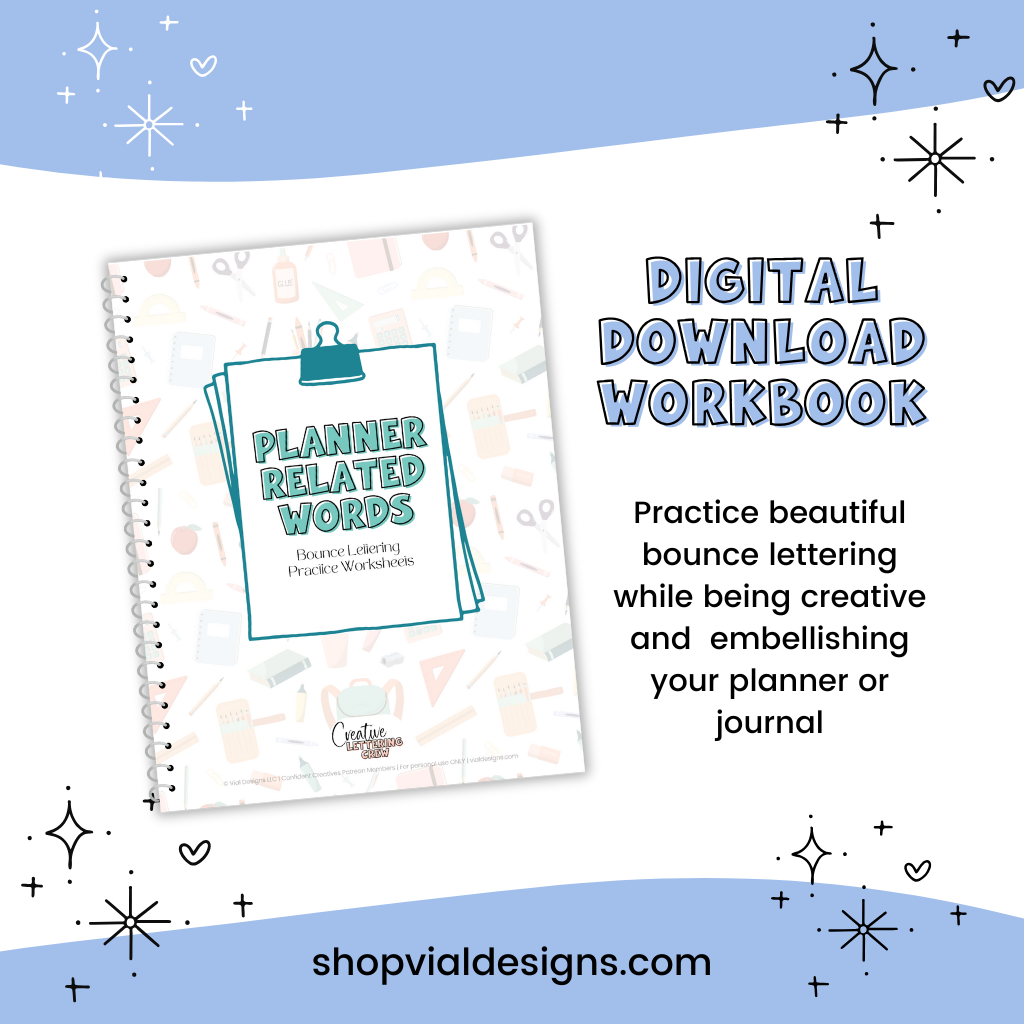 bullet journal lettering worksheets