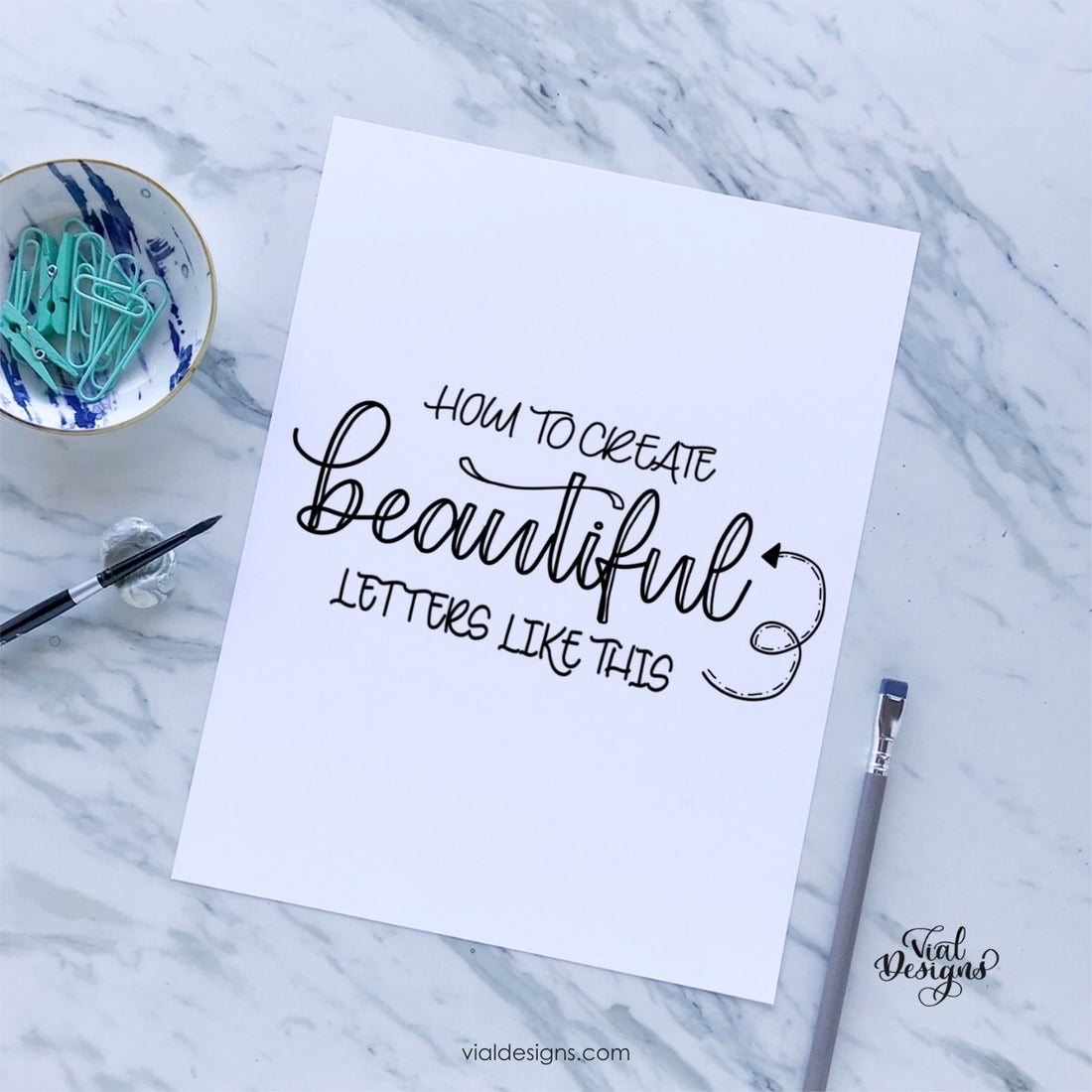 learn how to make calligraphy using a regular pen