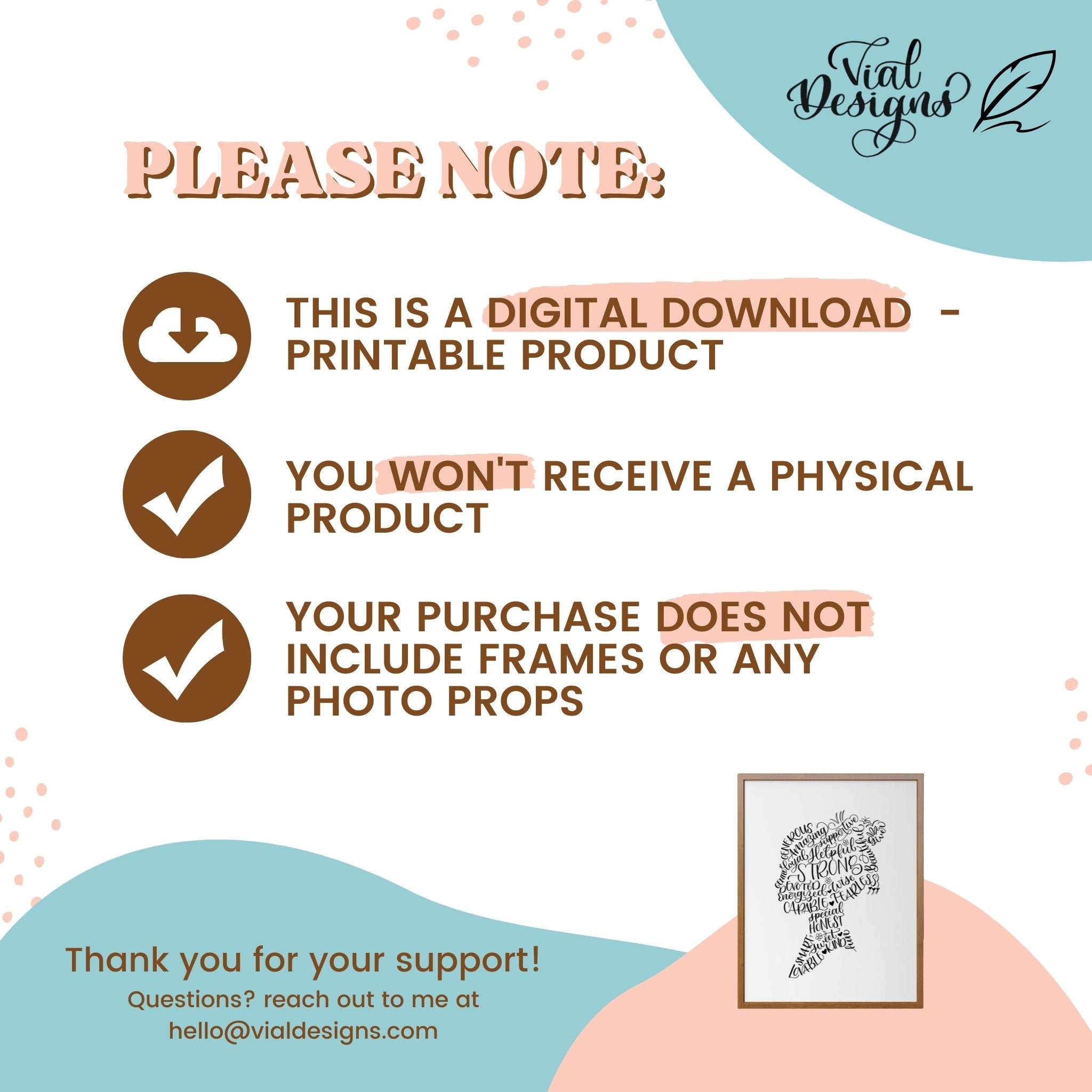 woman silhouette digital download print information