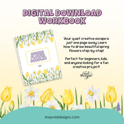 a quiet, creative digital download workbook for beginners