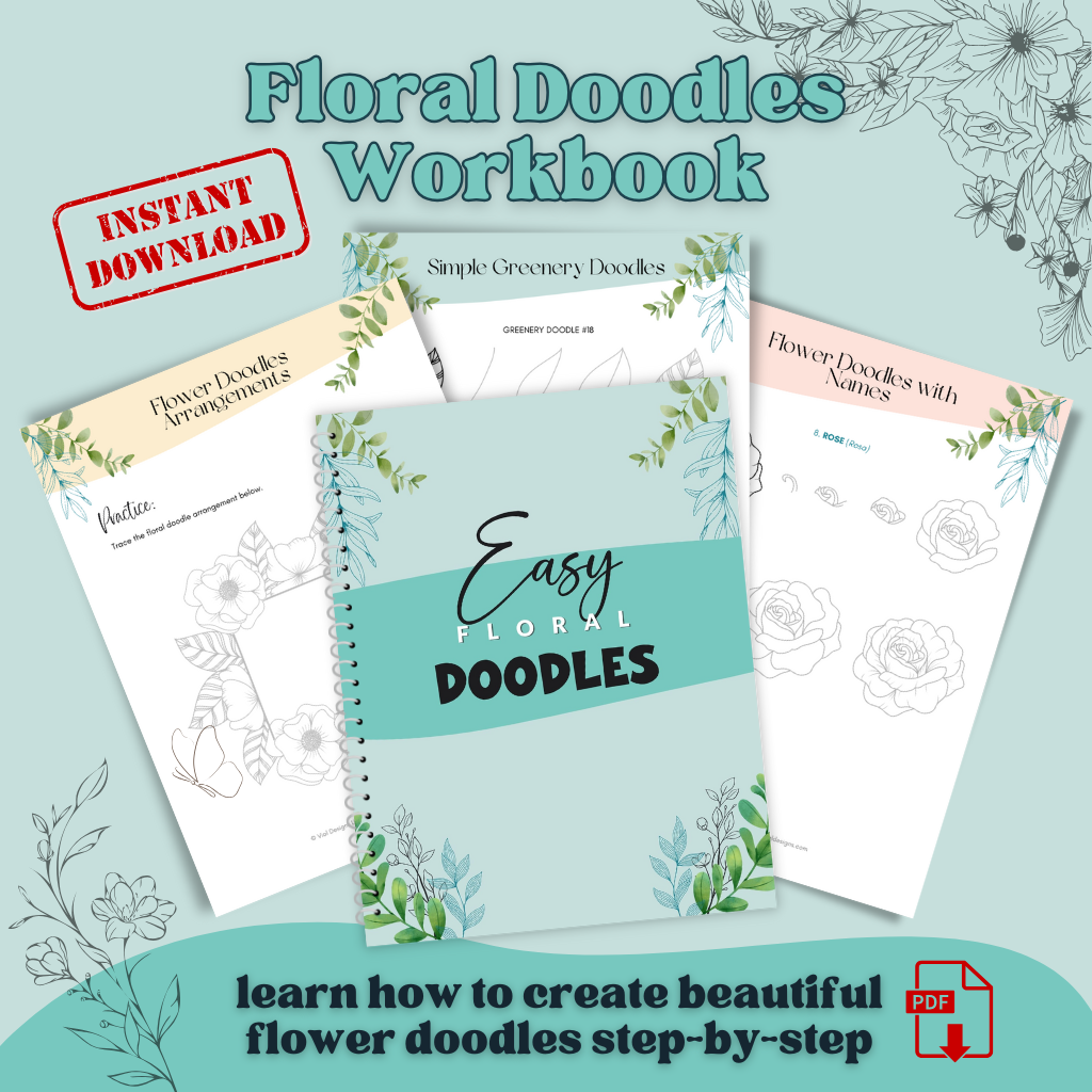 learn how to draw easy flower doodles for beginners