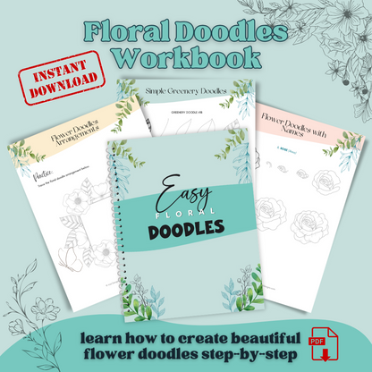 learn how to draw easy flower doodles for beginners