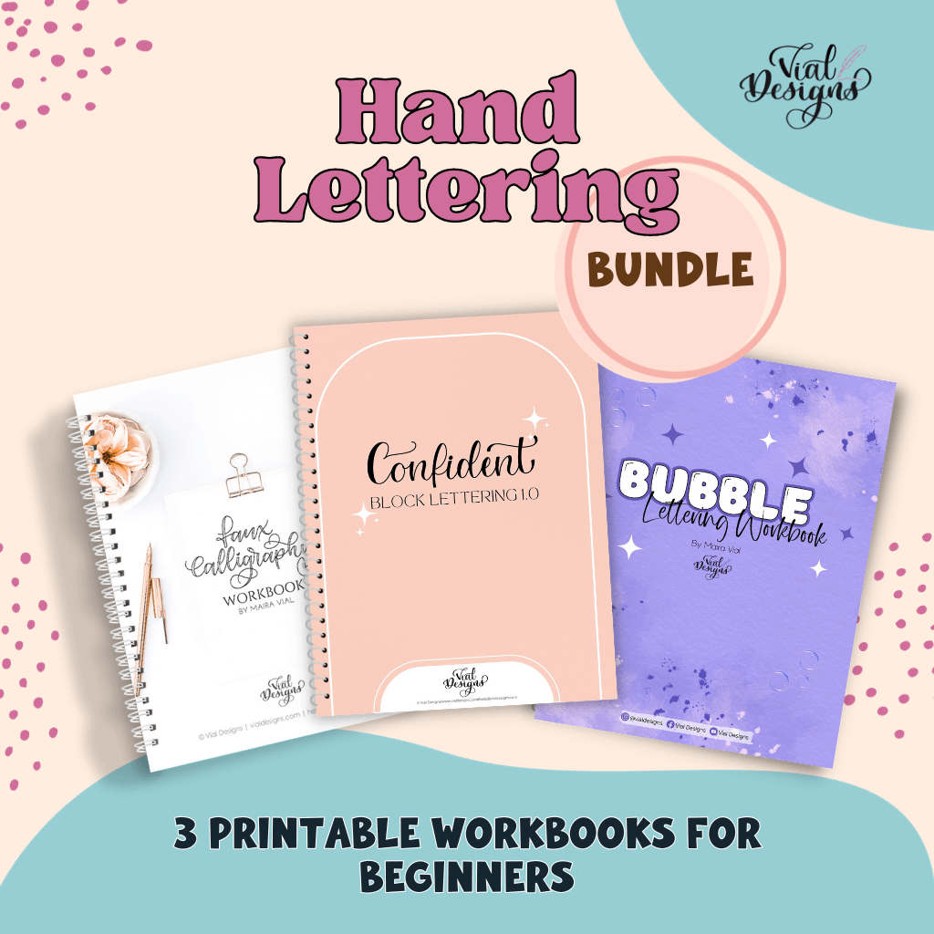 Learn different hand lettering styles with these workbooks for ...