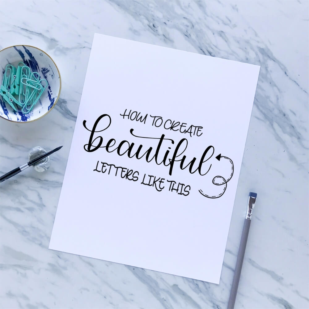 Learn different hand lettering styles with these workbooks for beginners –  Vial Designs