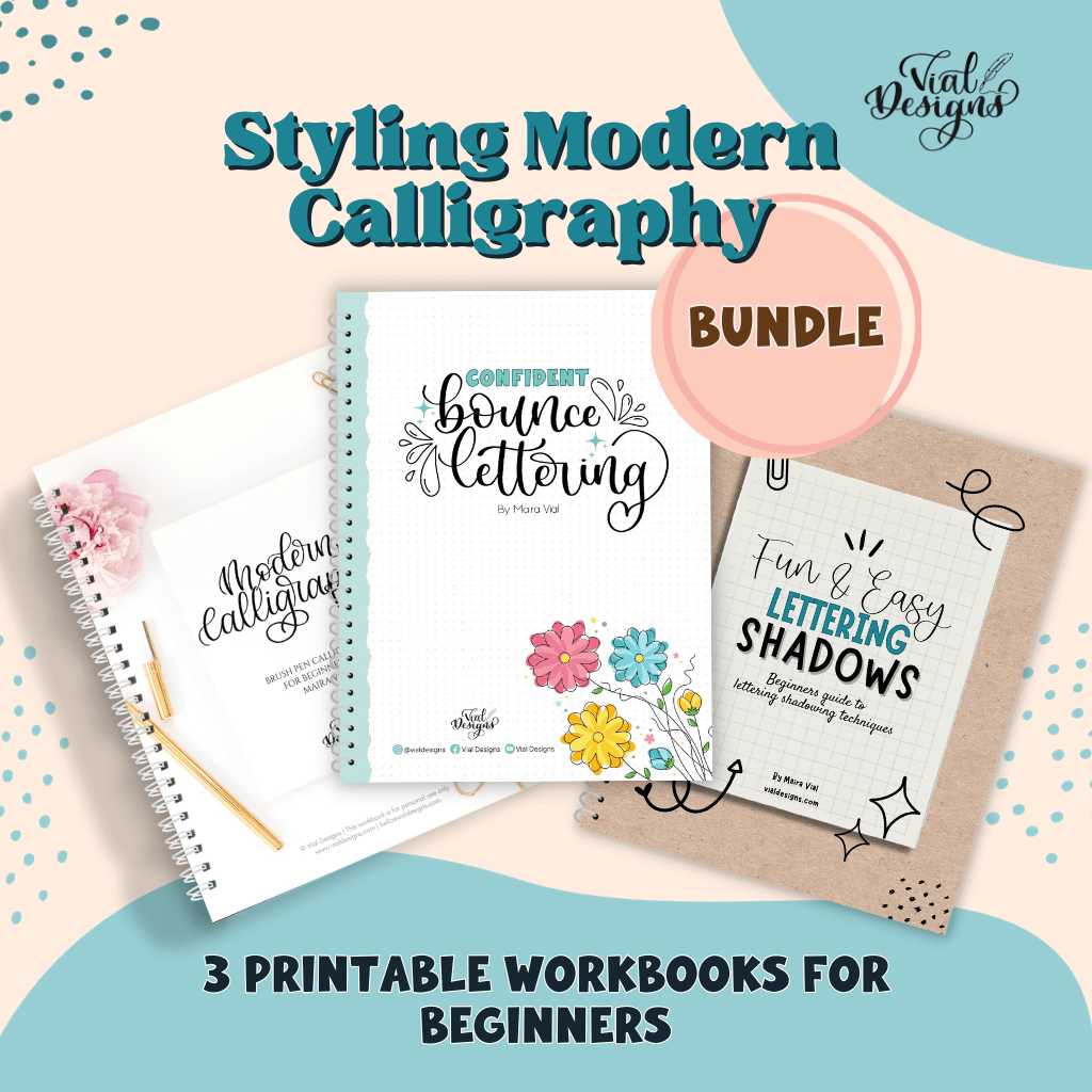 Learn How to Make Beautiful Letters with this Modern Calligraphy BUNDLE –  Vial Designs