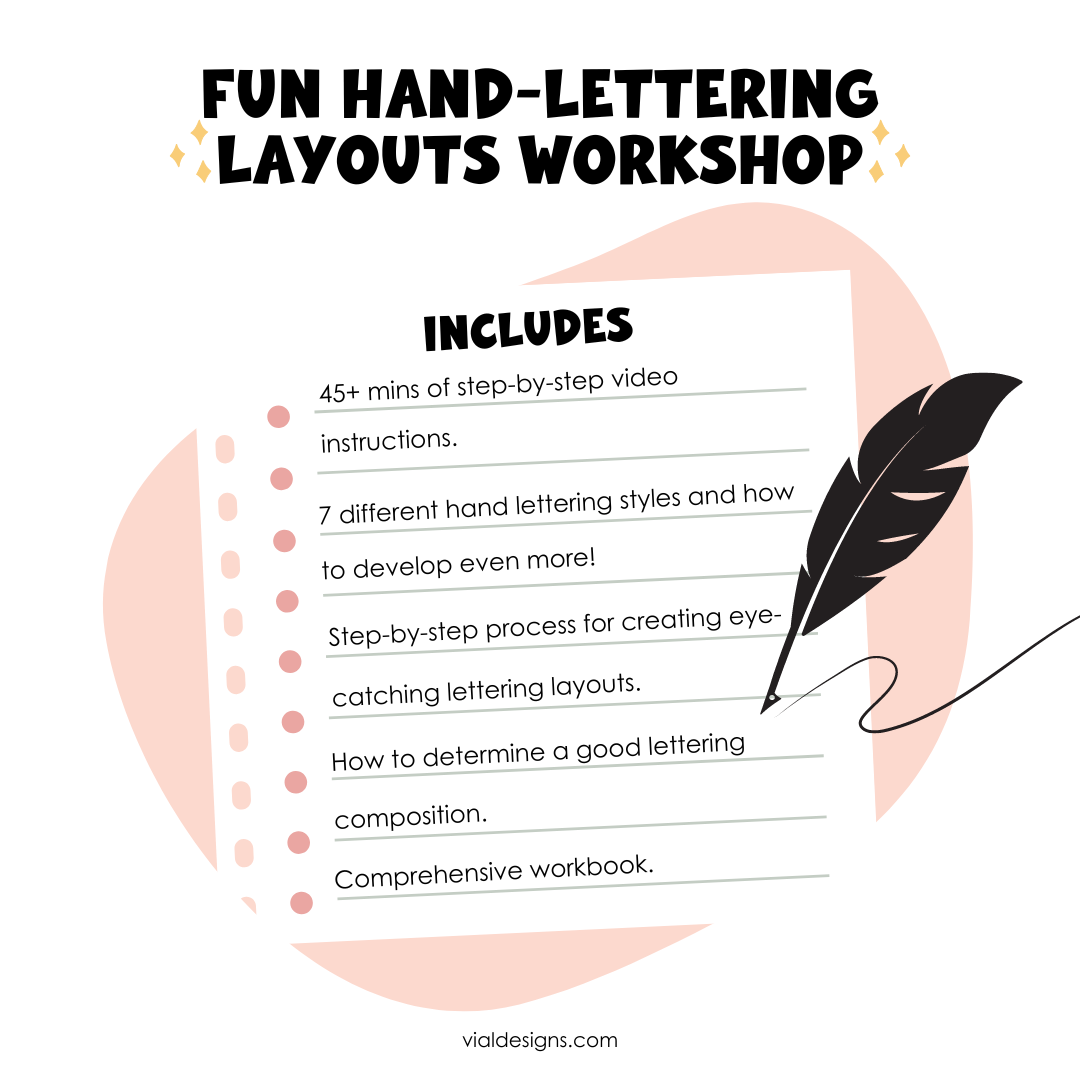 Fun Hand Lettering Designes Fun Hand-Lettering Layouts Anyone Can Do! – Vial Designs