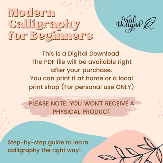 Modern Calligraphy For Beginners. Learn How to Make Beautiful Letters ...