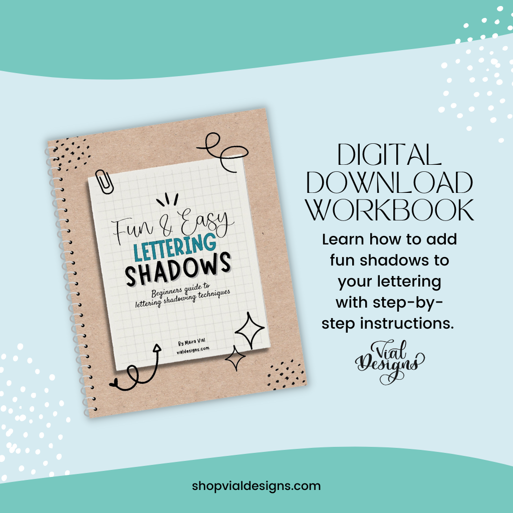 Hand Lettering Script Shadows Fun and Easy Lettering Shadows | How to create a shadow effect on ...