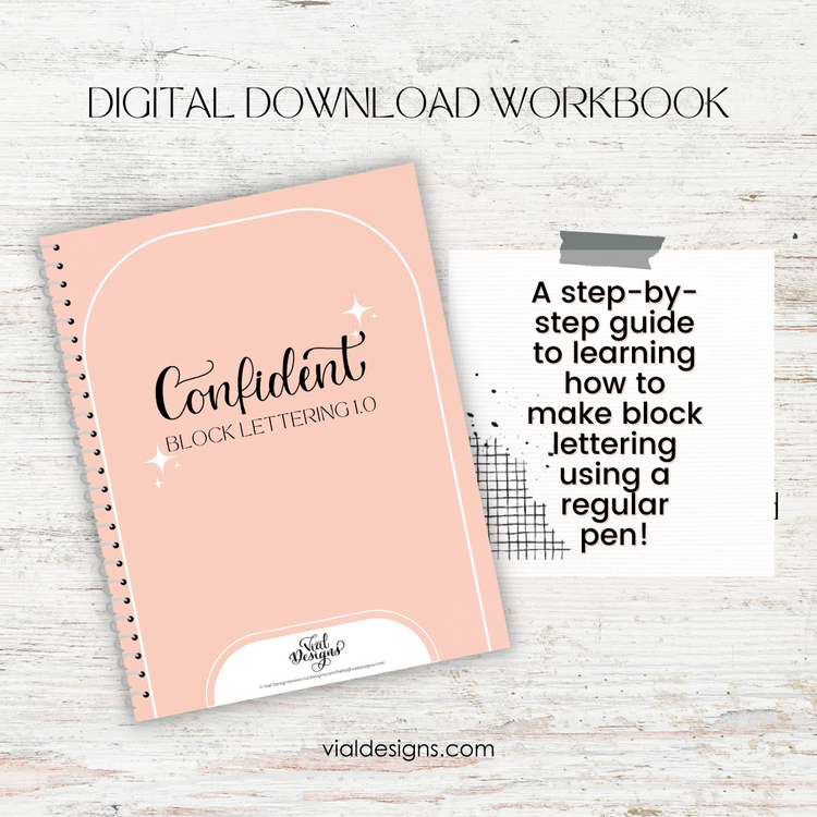 Journal Block Lettering Learn how to create block lettering using a regular pen – Vial Designs
